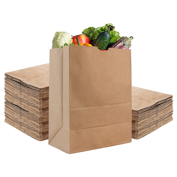 Kraft Brown Paper Grocery Bags CUSTOM YOUR LOGO AND SIZE - Kraft Brown Paper Grocery Bags CUSTOM YOUR LOGO AND SIZE - Image 0 of 2