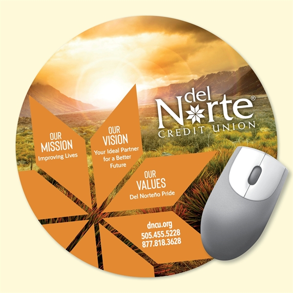 Origin'L Fabric® 8" Round x 1/4" Mouse Pad - Origin'L Fabric® 8" Round x 1/4" Mouse Pad - Image 0 of 1