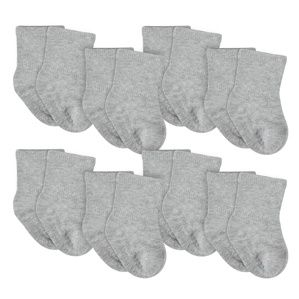 8-Pack Baby & Toddler Black Wiggle-Proof™ Jersey Crew Socks - 8-Pack Baby & Toddler Black Wiggle-Proof™ Jersey Crew Socks - Image 1 of 5