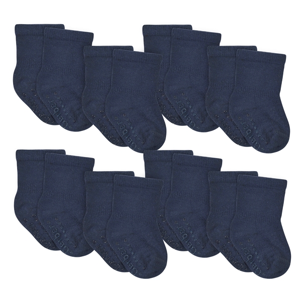8-Pack Baby & Toddler Black Wiggle-Proof™ Jersey Crew Socks - 8-Pack Baby & Toddler Black Wiggle-Proof™ Jersey Crew Socks - Image 2 of 5