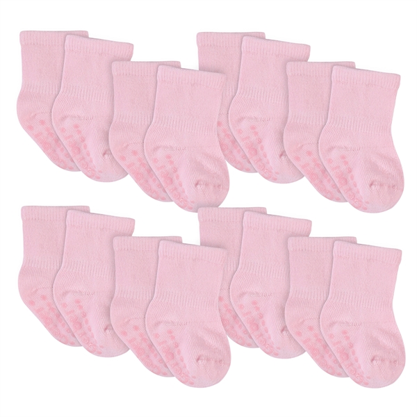 8-Pack Baby & Toddler Black Wiggle-Proof™ Jersey Crew Socks - 8-Pack Baby & Toddler Black Wiggle-Proof™ Jersey Crew Socks - Image 4 of 5