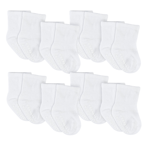 8-Pack Baby & Toddler Black Wiggle-Proof™ Jersey Crew Socks - 8-Pack Baby & Toddler Black Wiggle-Proof™ Jersey Crew Socks - Image 5 of 5