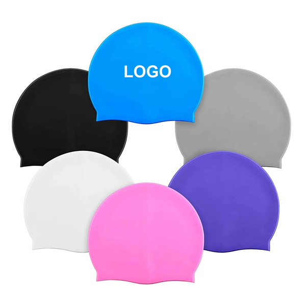 Silicone Swim Cap Women and Men - Silicone Swim Cap Women and Men - Image 0 of 3