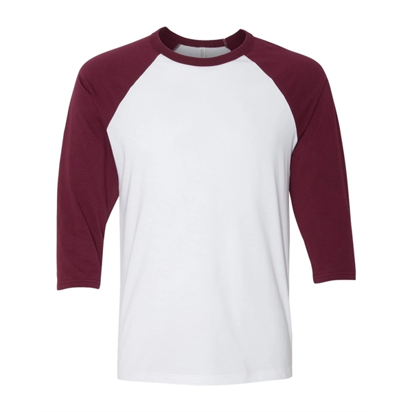 BELLA + CANVAS Three-Quarter Sleeve Baseball Tee - BELLA + CANVAS Three-Quarter Sleeve Baseball Tee - Image 68 of 93