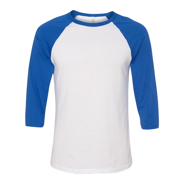 BELLA + CANVAS Three-Quarter Sleeve Baseball Tee - BELLA + CANVAS Three-Quarter Sleeve Baseball Tee - Image 89 of 93