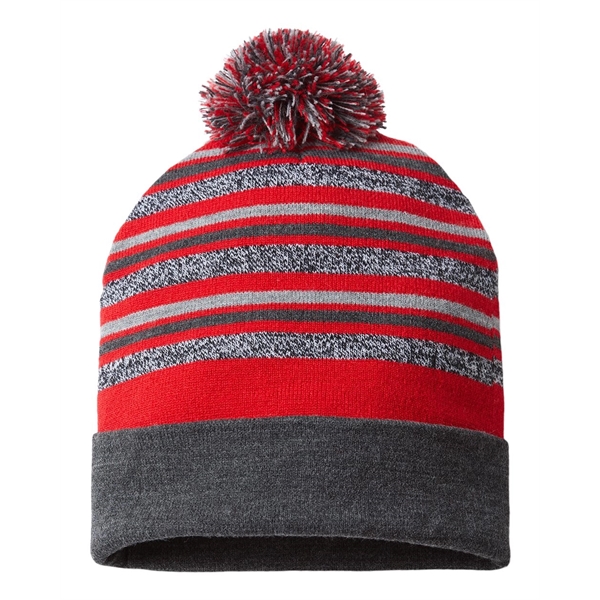 CAP AMERICA USA-Made Striped Beanie - CAP AMERICA USA-Made Striped Beanie - Image 3 of 4