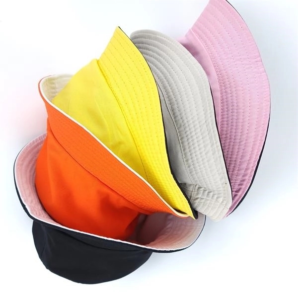 Reversible Embroidery Fisherman Bucket Hat - Reversible Embroidery Fisherman Bucket Hat - Image 1 of 2
