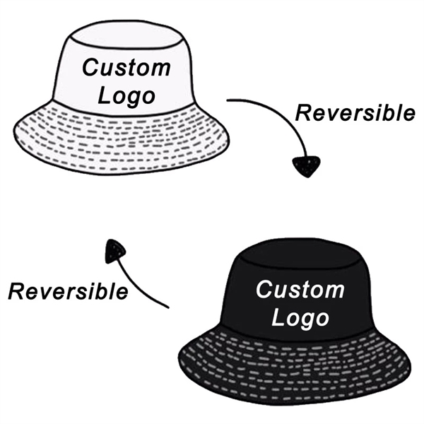 Reversible Embroidery Fisherman Bucket Hat - Reversible Embroidery Fisherman Bucket Hat - Image 2 of 2