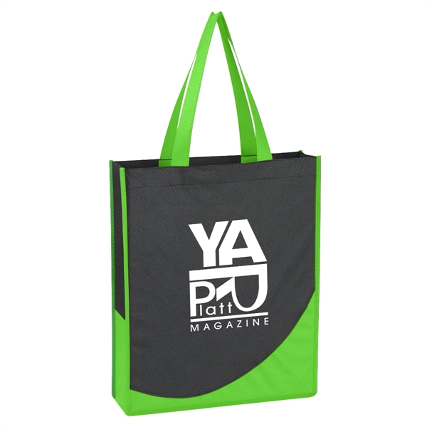 Non-Woven Tote Bag With Accent Trim - Non-Woven Tote Bag With Accent Trim - Image 2 of 16