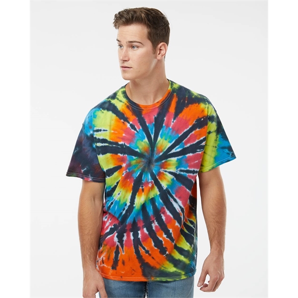 Dyenomite Rainbow Cut-Spiral Tie-Dyed T-Shirt - Dyenomite Rainbow Cut-Spiral Tie-Dyed T-Shirt - Image 9 of 12