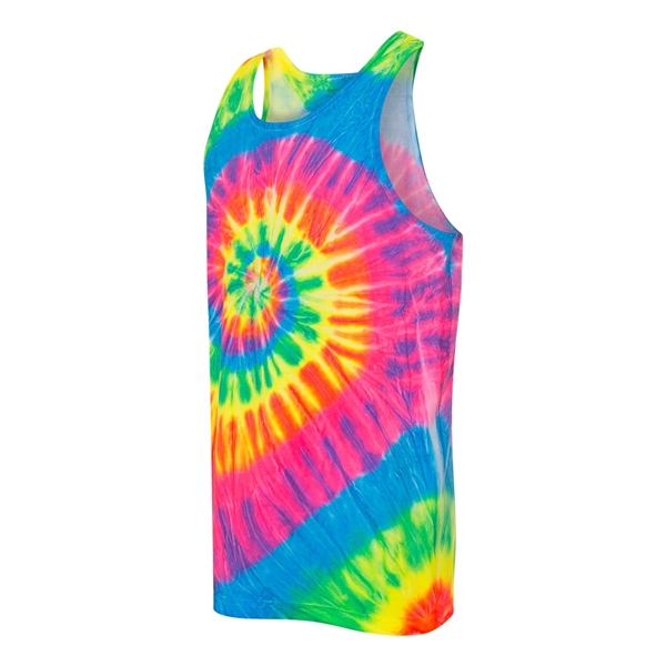 Dyenomite Multi-Color Spiral Tie-Dyed Tank Top - Dyenomite Multi-Color Spiral Tie-Dyed Tank Top - Image 6 of 6