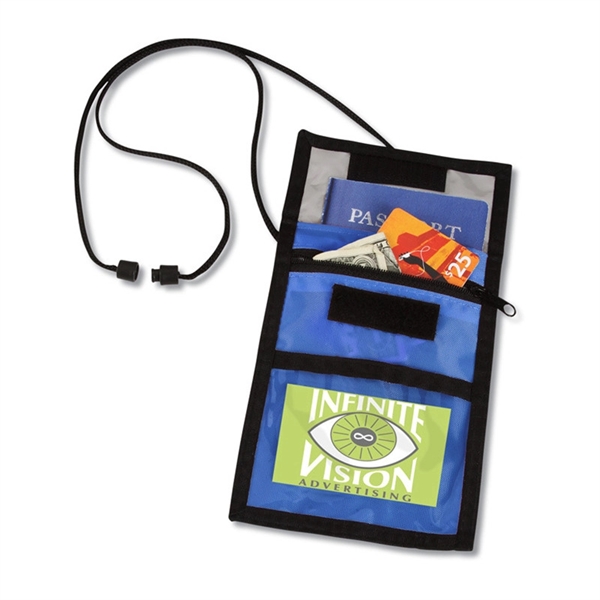 Tradeshow Neck ID Wallet Badgeholder with Lanyard - Tradeshow Neck ID Wallet Badgeholder with Lanyard - Image 0 of 5