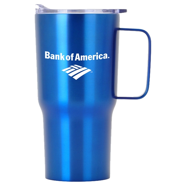20 oz Contoured Stainless Steel Travel Mug - 20 oz Contoured Stainless Steel Travel Mug - Image 4 of 5