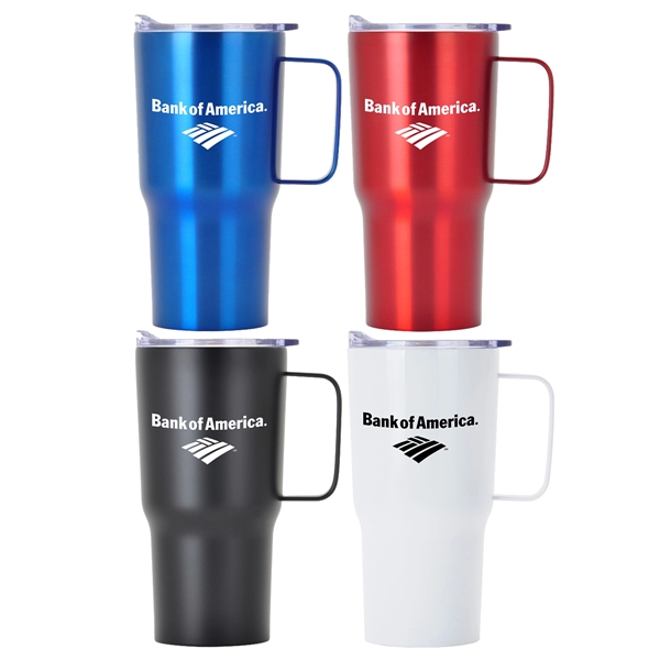 20 oz Contoured Stainless Steel Travel Mug - 20 oz Contoured Stainless Steel Travel Mug - Image 0 of 5