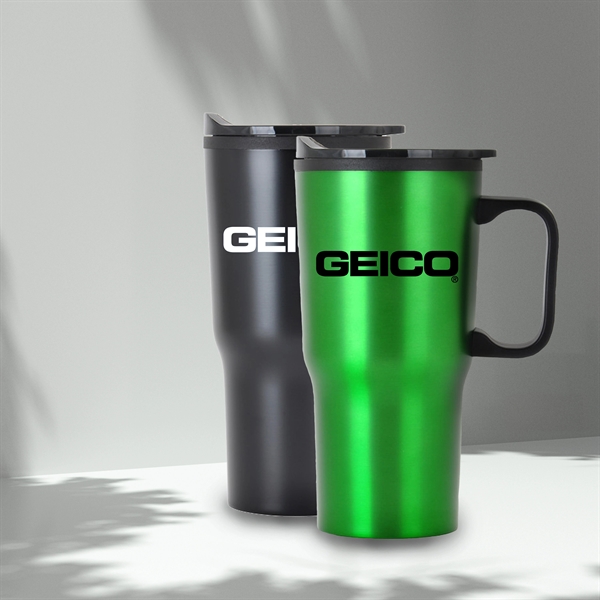 20 oz Economy Contoured Stainless Steel Mug - 20 oz Economy Contoured Stainless Steel Mug - Image 1 of 7