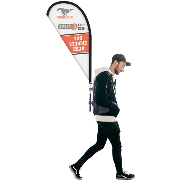 Basic Single Reverse Teardrop Backpack Flag Kit - Basic Single Reverse Teardrop Backpack Flag Kit - Image 2 of 15