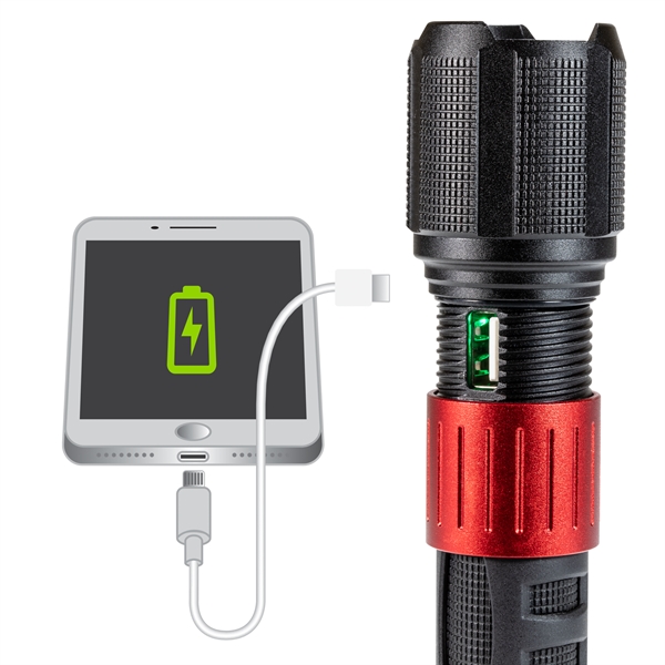 3400 LUMEN ULTRA HD USB RECHARGEABLE FLASHLIGHT WITH POWERBA - 3400 LUMEN ULTRA HD USB RECHARGEABLE FLASHLIGHT WITH POWERBA - Image 1 of 3