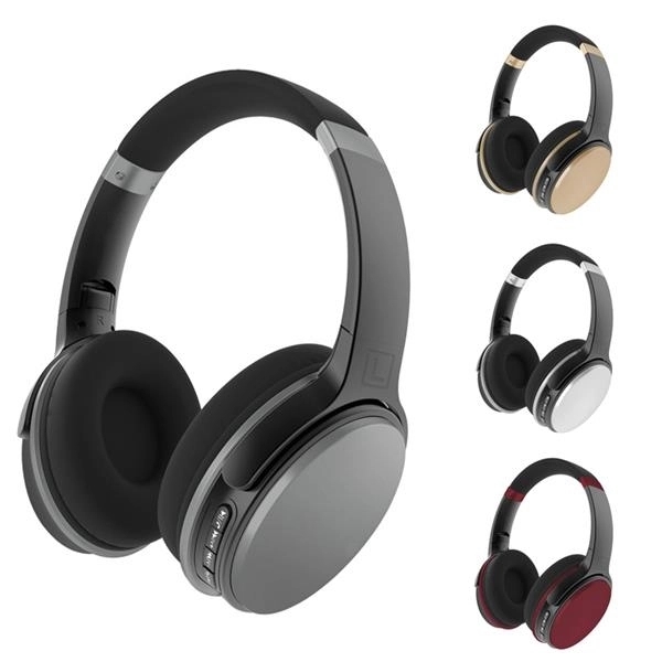 Noise Cancelling Stereo Bluetooth Over-Ear Headphones - Noise Cancelling Stereo Bluetooth Over-Ear Headphones - Image 0 of 5