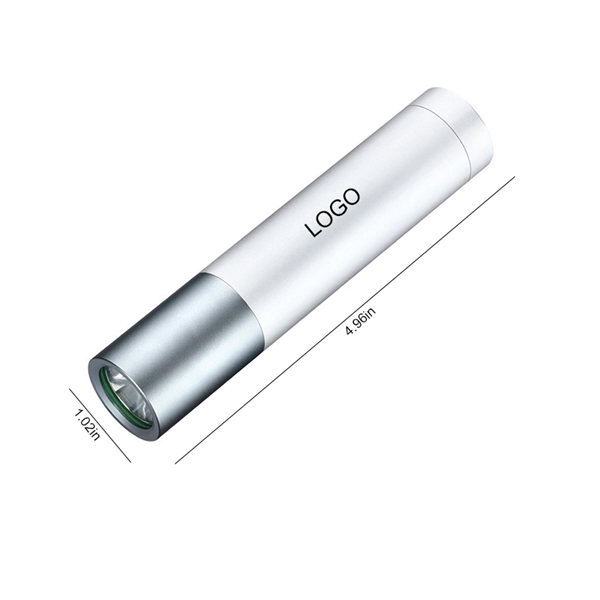 Power Bank Flash Light with Rechargeable Battery - Power Bank Flash Light with Rechargeable Battery - Image 2 of 3