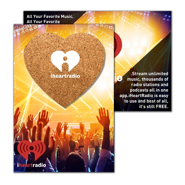 Post Card with Heart Shaped Cork Coaster - Post Card with Heart Shaped Cork Coaster - Image 0 of 1