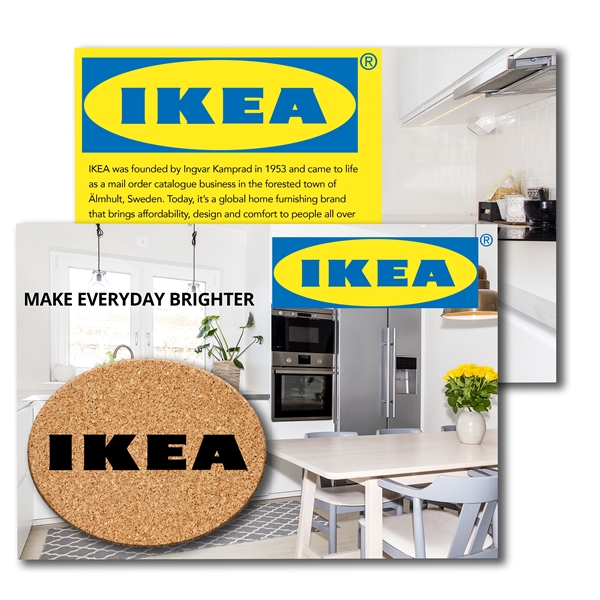 Post Card with Oval Cork Coaster - Post Card with Oval Cork Coaster - Image 0 of 1