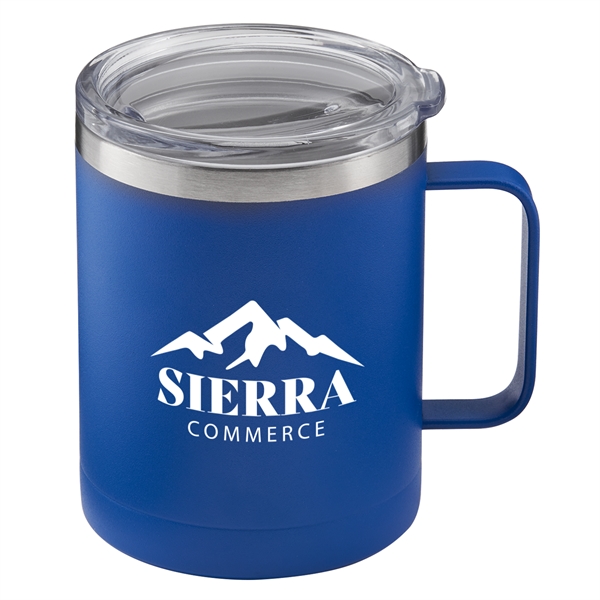 14 OZ. Powder Coated Stainless Steel Insulated Camping Mug - 14 OZ. Powder Coated Stainless Steel Insulated Camping Mug - Image 1 of 17