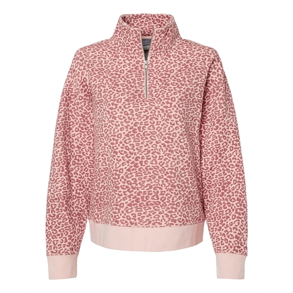 MV Sport Women's Sueded Fleece Quarter-Zip Sweatshirt - MV Sport Women's Sueded Fleece Quarter-Zip Sweatshirt - Image 6 of 8