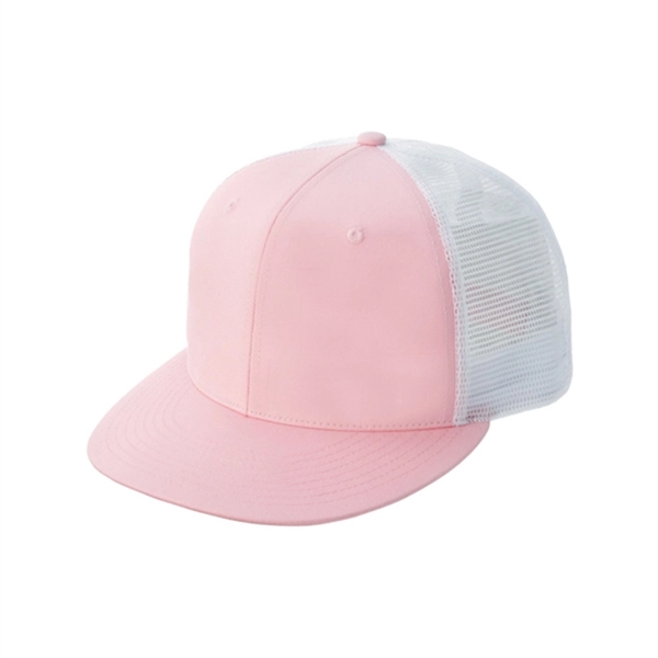 Flat Bill Trucker Cap - Flat Bill Trucker Cap - Image 1 of 2