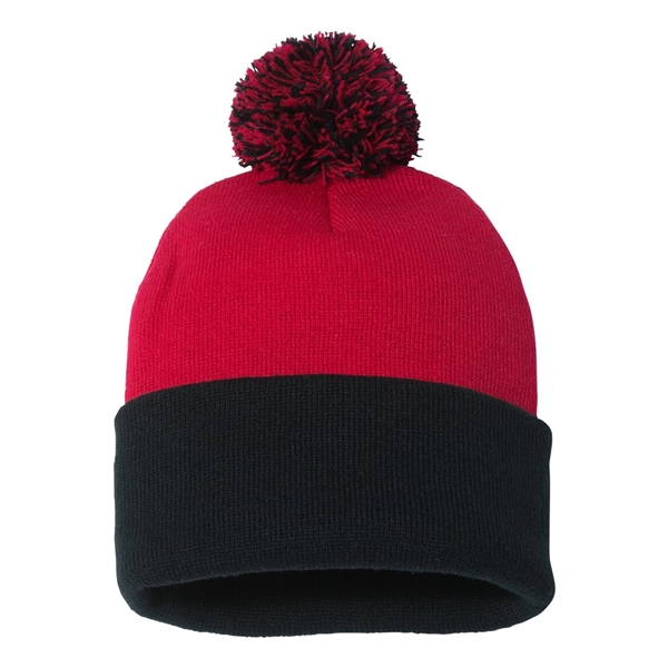 Sportsman 12" Pom-Pom Cuffed Beanie - Sportsman 12" Pom-Pom Cuffed Beanie - Image 95 of 103