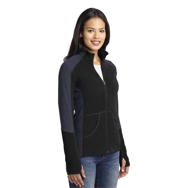 Port Authority Women's Colorblock Microfleece Jacket. - Port Authority Women's Colorblock Microfleece Jacket. - Image 27 of 27