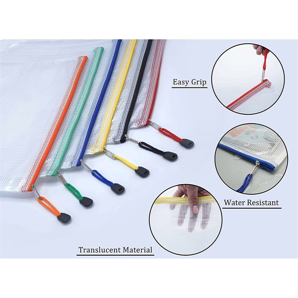 Letter A4 PVC Waterproof Zipper File Bag - Letter A4 PVC Waterproof Zipper File Bag - Image 1 of 4