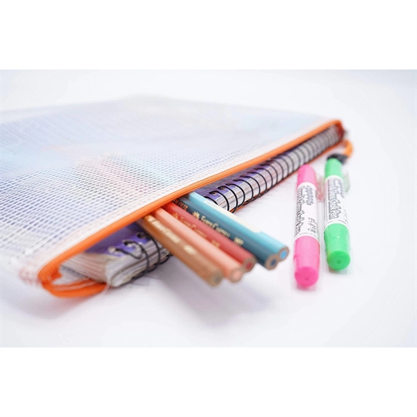 Letter A4 PVC Waterproof Zipper File Bag - Letter A4 PVC Waterproof Zipper File Bag - Image 2 of 4