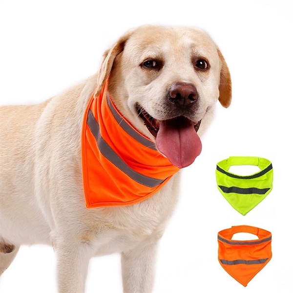 Dog Reflective Scarf Safety Pet Bandana - Dog Reflective Scarf Safety Pet Bandana - Image 1 of 2