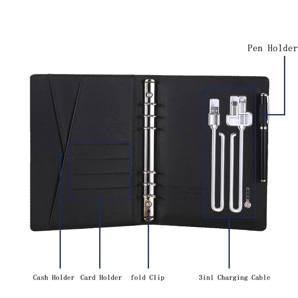 Multi-Function Wireless Charging Notebook - Multi-Function Wireless Charging Notebook - Image 1 of 5