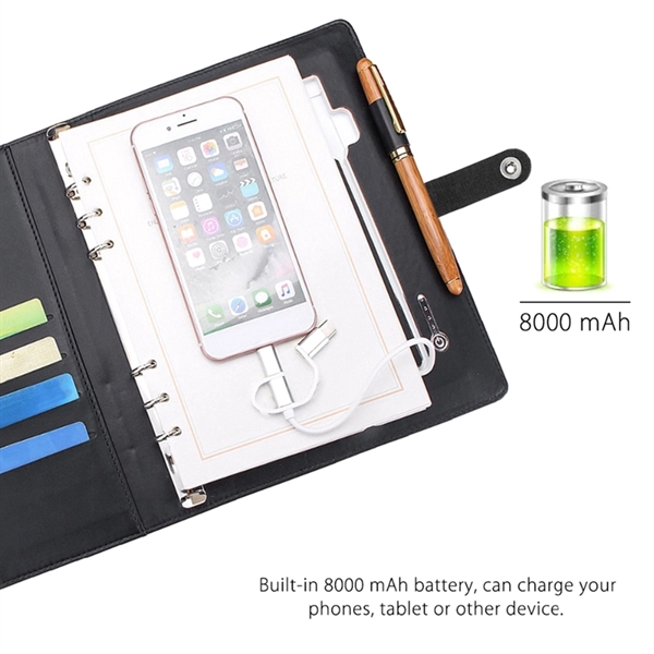 Multi-Function Wireless Charging Notebook - Multi-Function Wireless Charging Notebook - Image 2 of 5