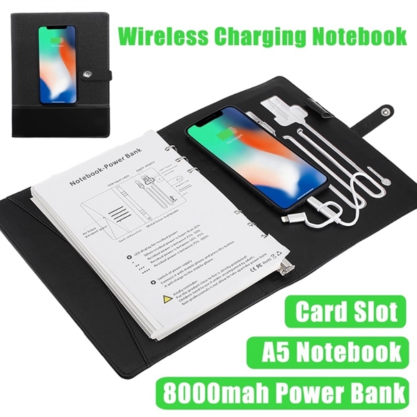 Multi-Function Wireless Charging Notebook - Multi-Function Wireless Charging Notebook - Image 4 of 5