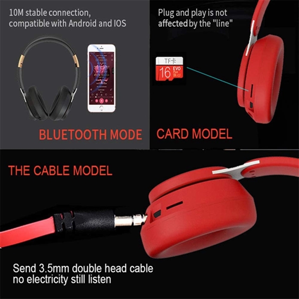 Wireless Bluetooth Headphones - Wireless Bluetooth Headphones - Image 3 of 5