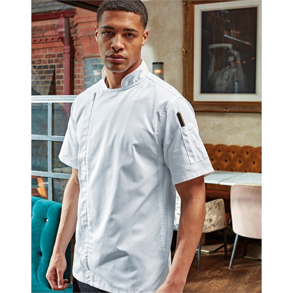 Chef's Zip-Close Short Sleeve Coat - Chef's Zip-Close Short Sleeve Coat - Image 1 of 2