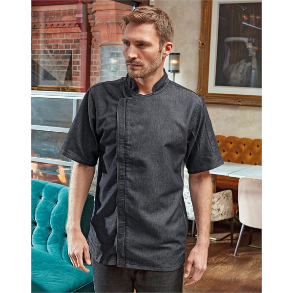 Chef's Zip-Close Short Sleeve Coat - Chef's Zip-Close Short Sleeve Coat - Image 2 of 2