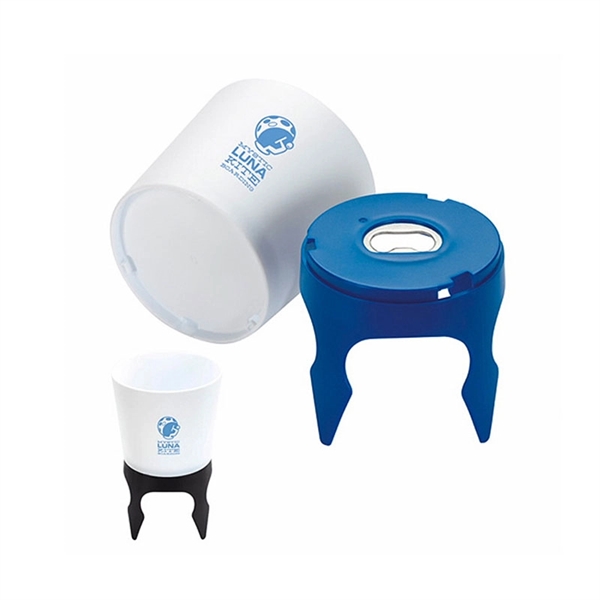 Beach Drink Cup Holder With Bottle Opener - Beach Drink Cup Holder With Bottle Opener - Image 1 of 1