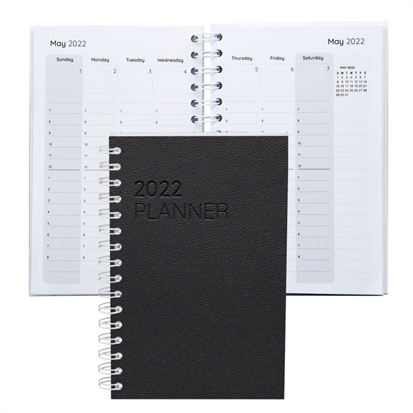 Leather Spiral Weekly Planner - Leather Spiral Weekly Planner - Image 1 of 9