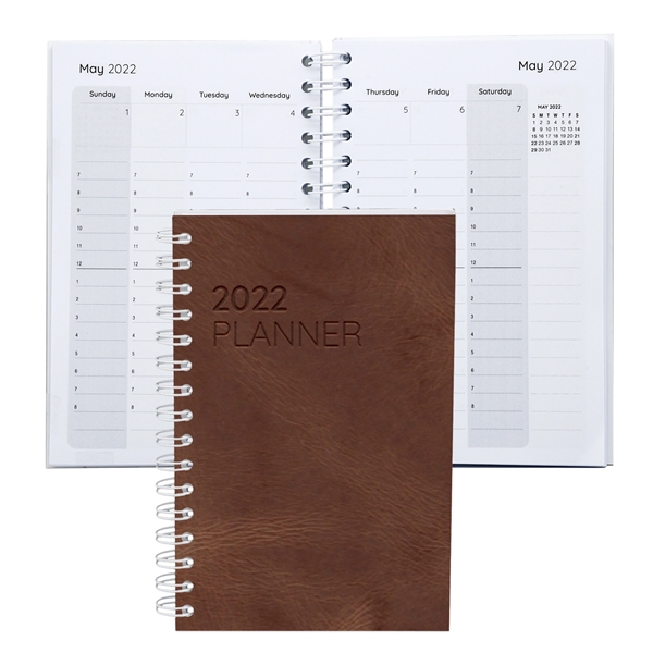 Leather Spiral Weekly Planner - Leather Spiral Weekly Planner - Image 8 of 9