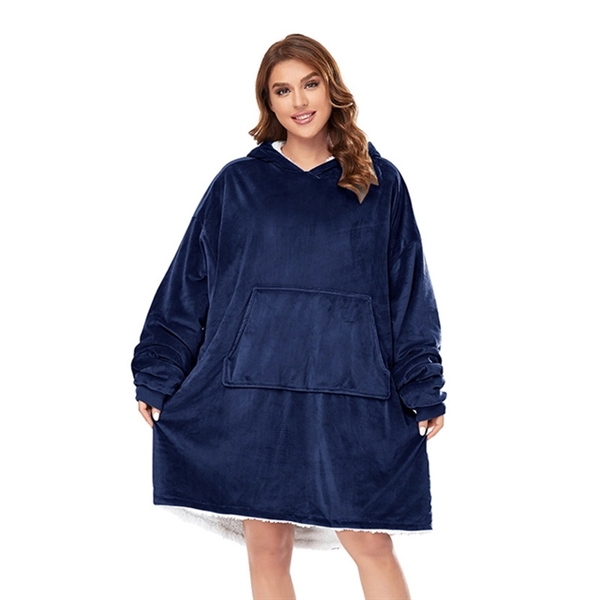 Sweatshirt Blanket Hoodie - Sweatshirt Blanket Hoodie - Image 2 of 2