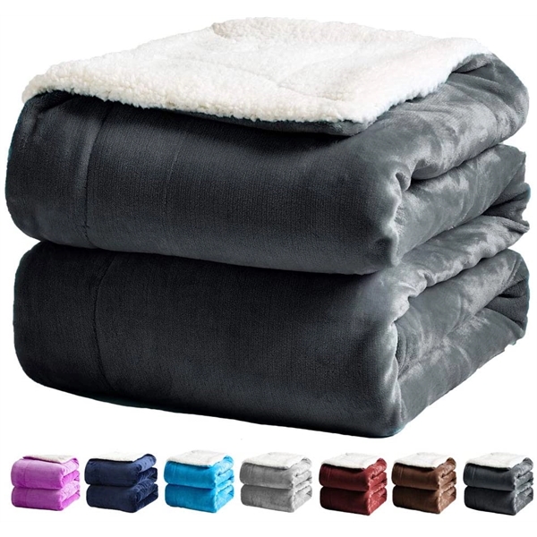 Fleece Micro Mink Sherpa Blanket - Fleece Micro Mink Sherpa Blanket - Image 0 of 4