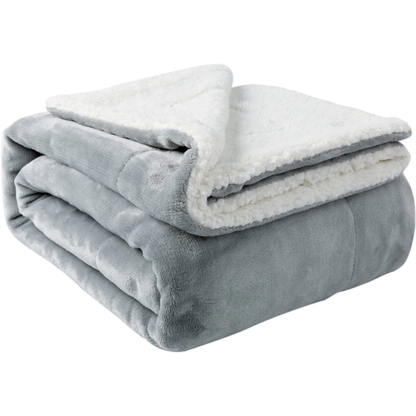 Fleece Micro Mink Sherpa Blanket - Fleece Micro Mink Sherpa Blanket - Image 1 of 4