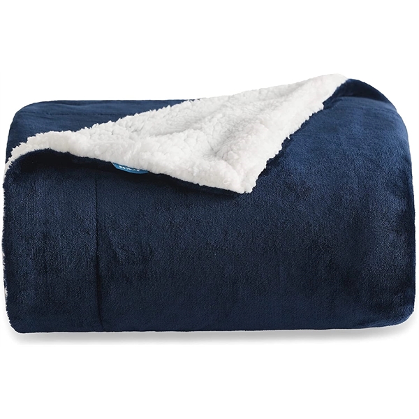 Fleece Micro Mink Sherpa Blanket - Fleece Micro Mink Sherpa Blanket - Image 4 of 4