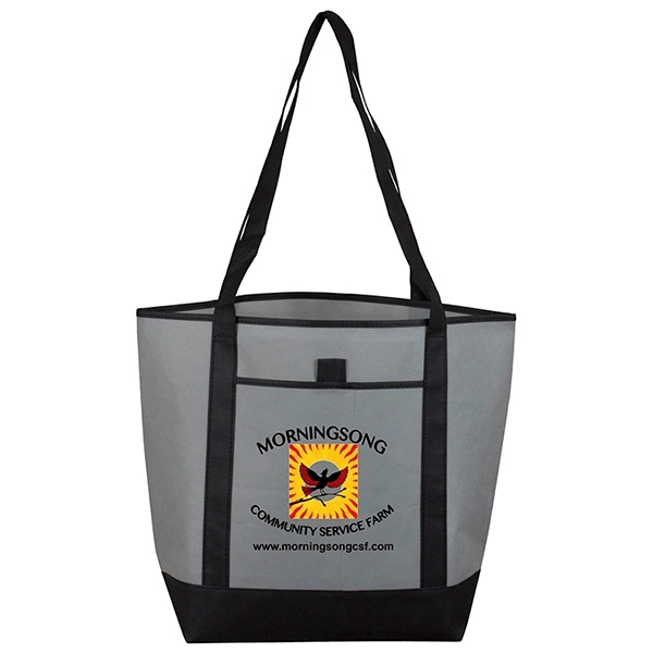 17-1/2" x 13-1/2" x 6"- The CITY Tote Bag - 17-1/2" x 13-1/2" x 6"- The CITY Tote Bag - Image 7 of 26