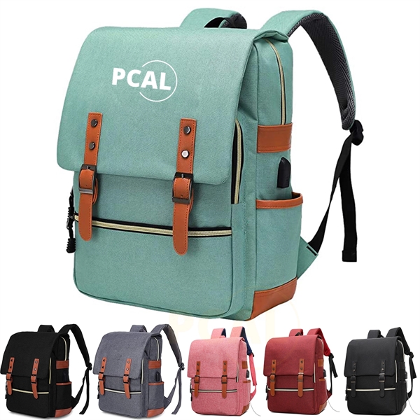 Vintage Laptop Backpack - Vintage Laptop Backpack - Image 0 of 5
