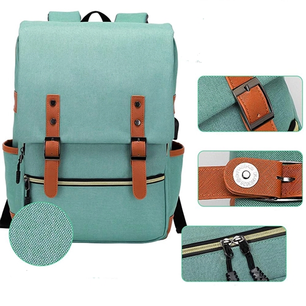 Vintage Laptop Backpack - Vintage Laptop Backpack - Image 1 of 5