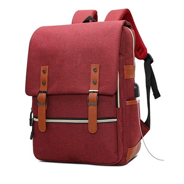 Vintage Laptop Backpack - Vintage Laptop Backpack - Image 5 of 5